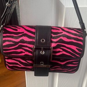 Michael Kors Colby zebra print purse